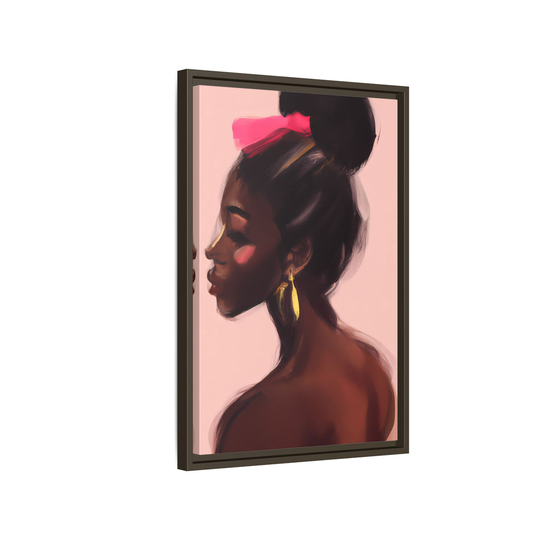 Dance Diva, Black Beauty | Framed Canvas Wall Art