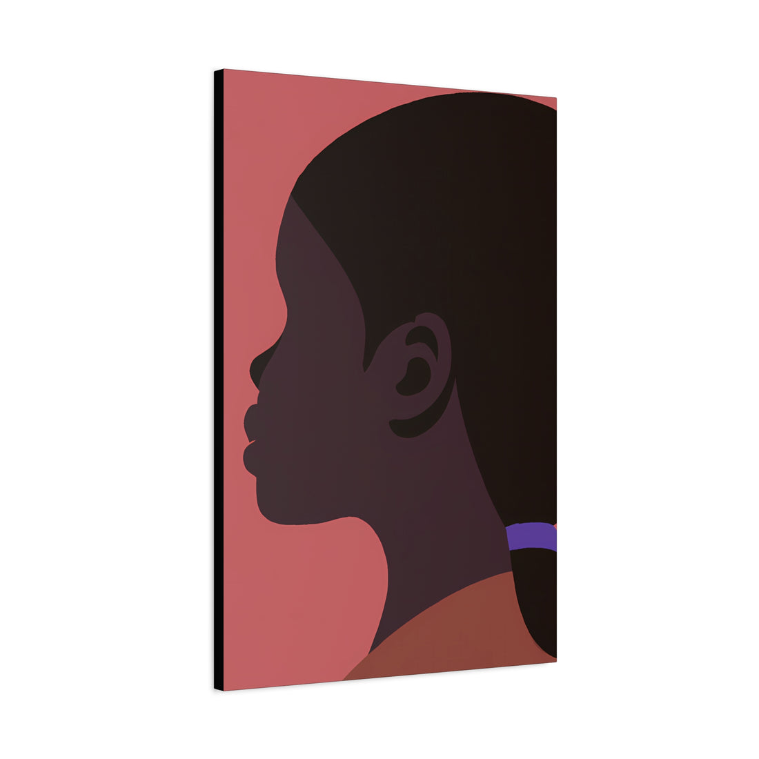 The Pony Tail, Black Hair Art Series | Canvas Wall art