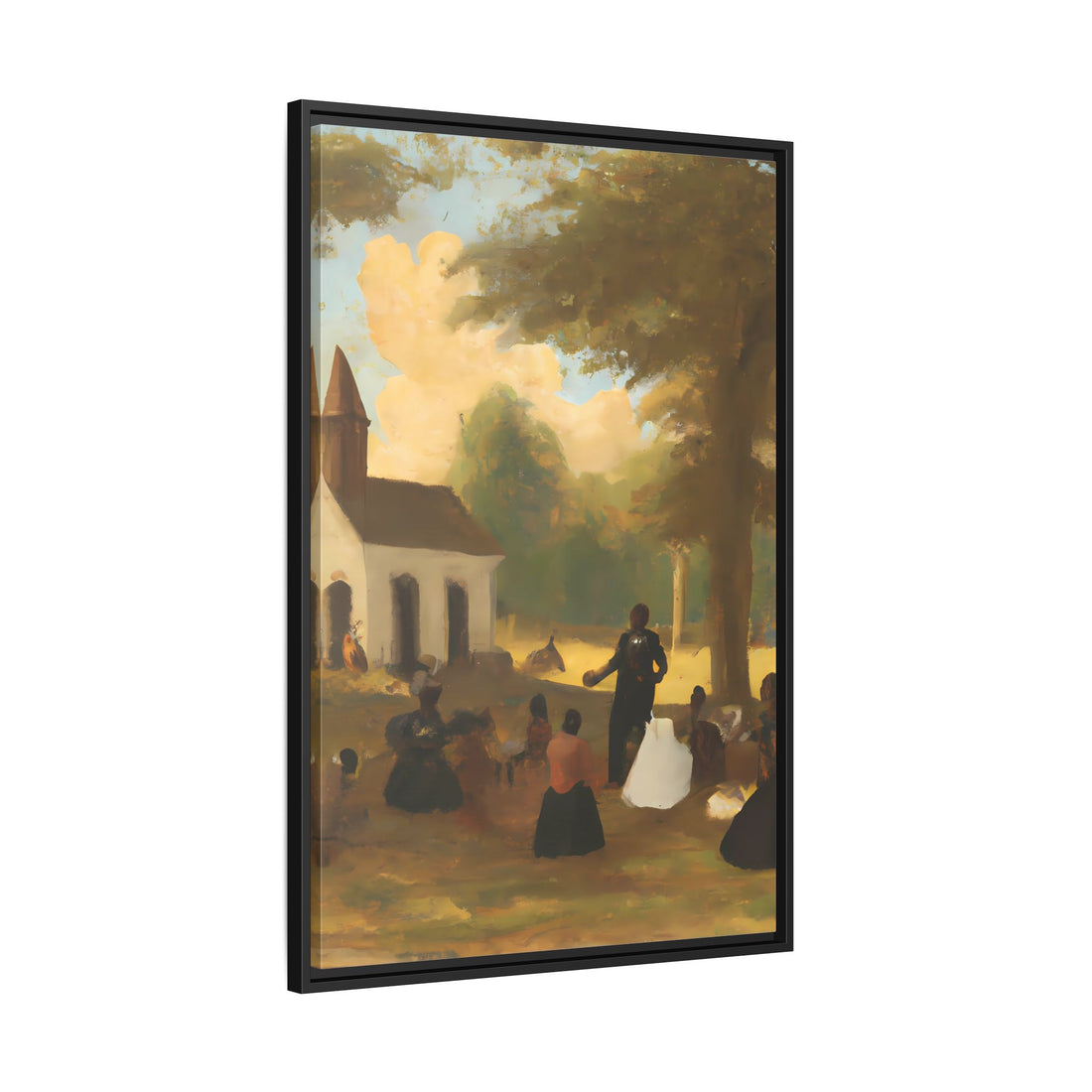 The Gathering, Vintage Series | Framed Canvas Wall Art