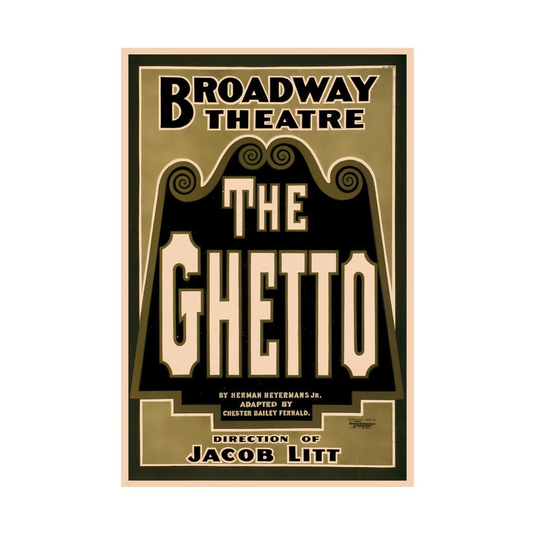 The Ghetto Vintage Print, Restored Art Poster