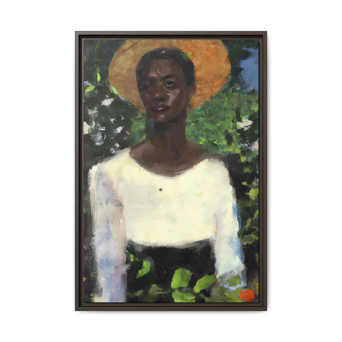 Lady 2, Cottage Series | Framed Canvas Art