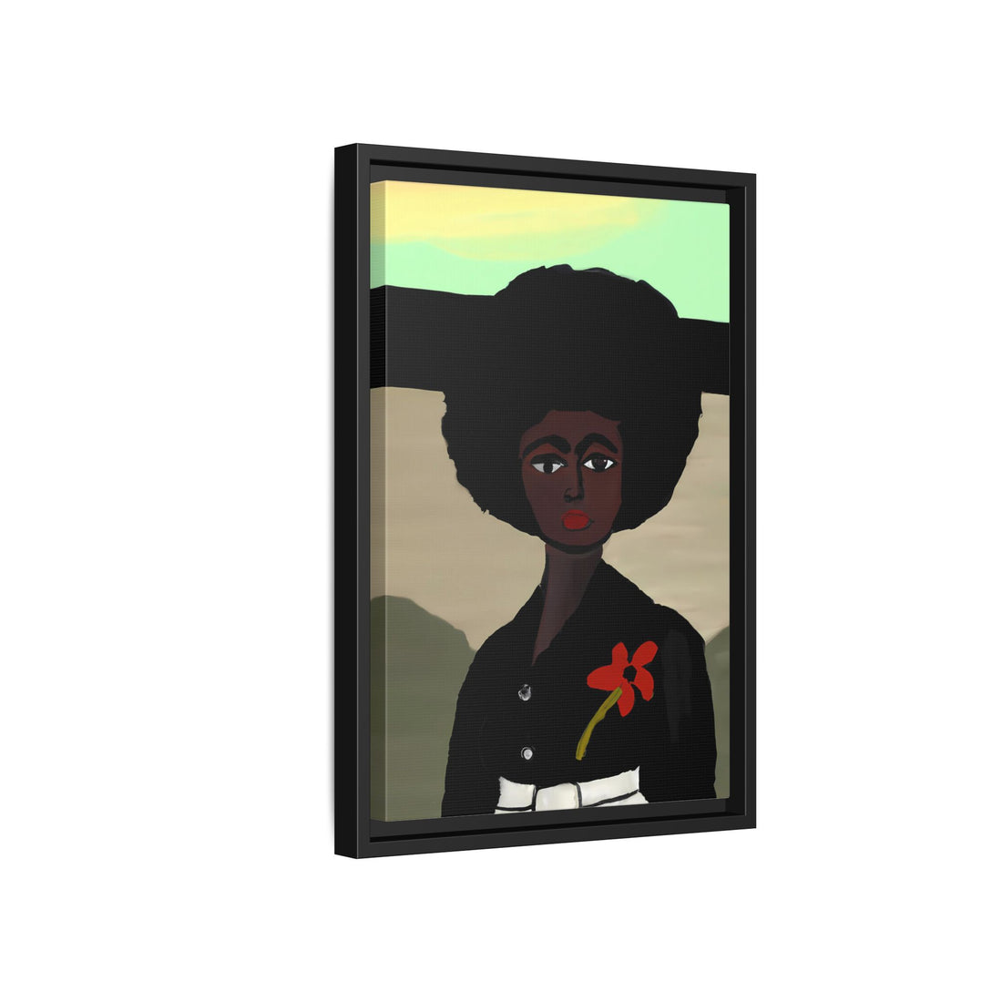 Jo, Folk Series | Framed Canvas Wall Art