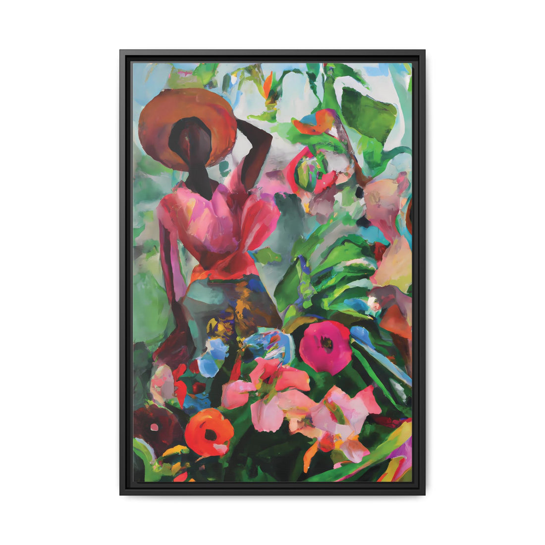 Wild Flowers, Garden Series | Framed Canvas Wall Artt