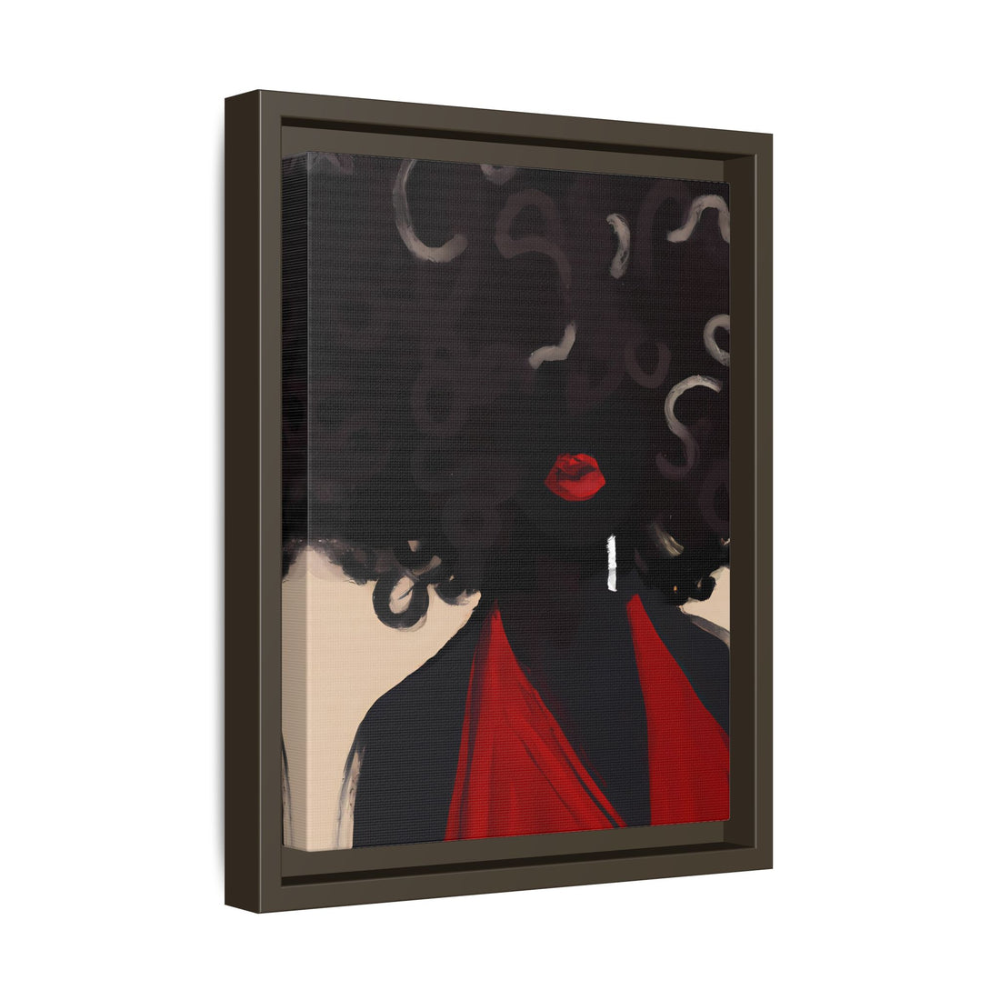 Afro Diva, Black Beauty Series | Framed Canvas Wall Art