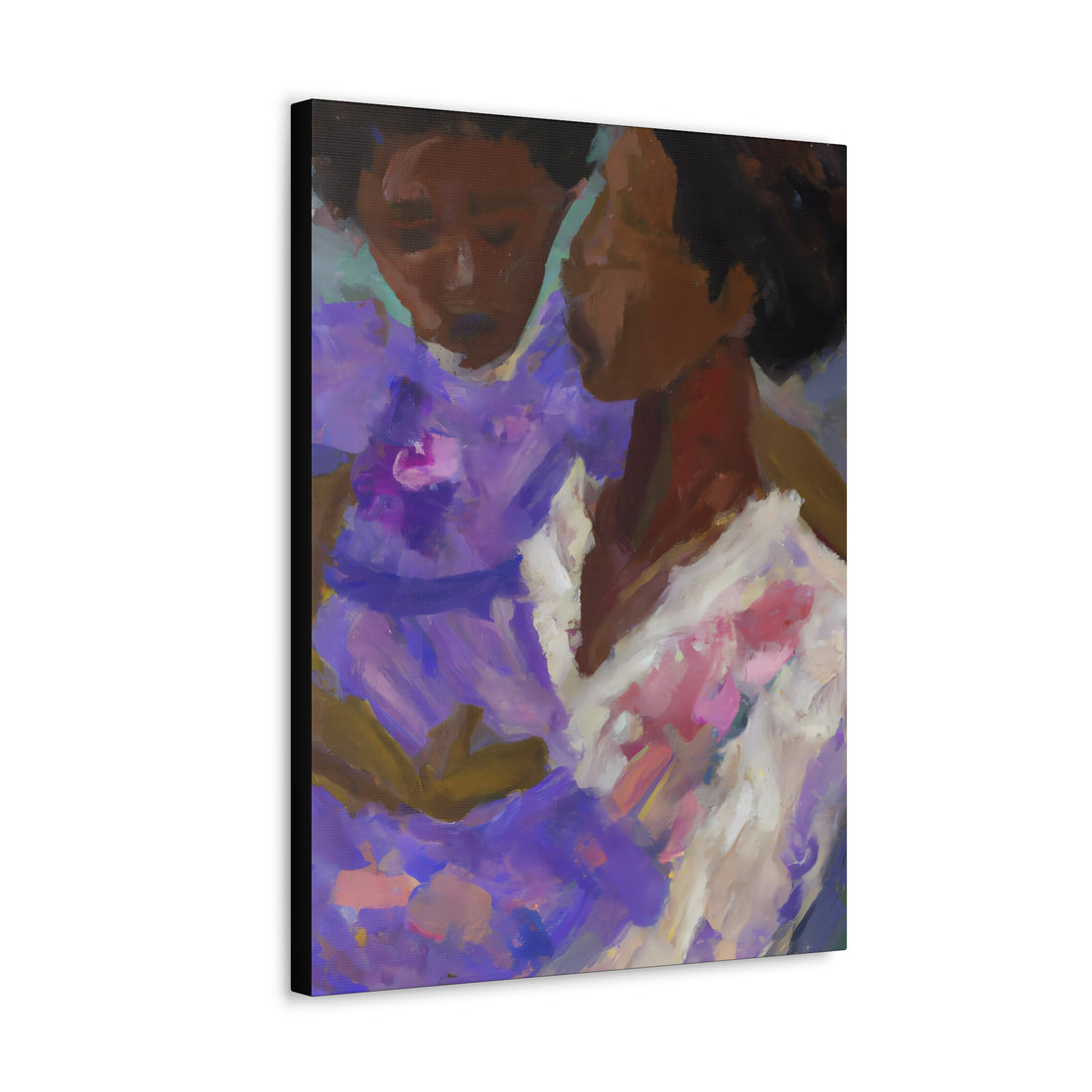 Lavender Mother, Canvas Wall Art Daughter Series