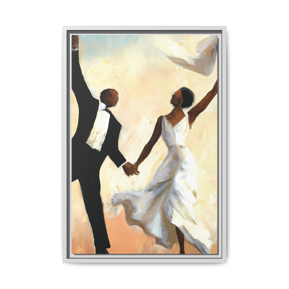 Wedding Day, Vintage Series, Framed Canvas Wall Art