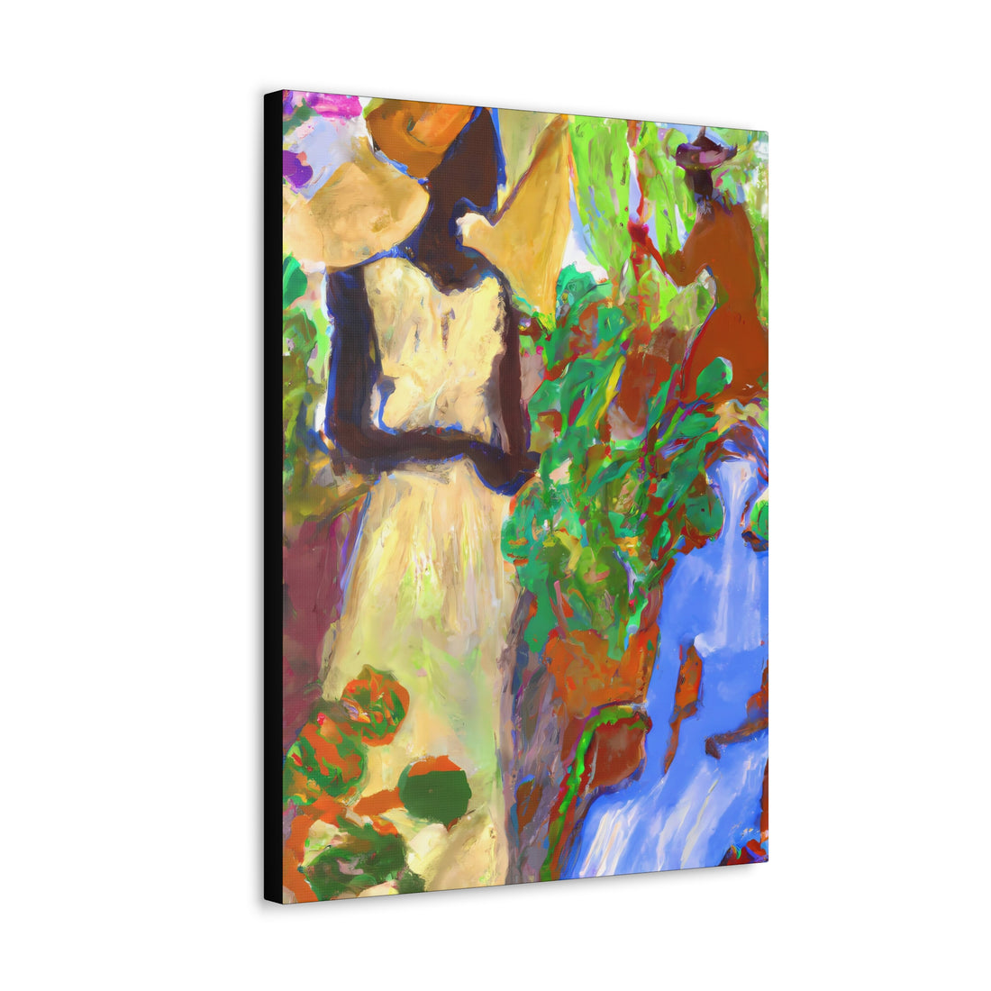 Lady in Yellow Garden Series | Canvas Wall Art