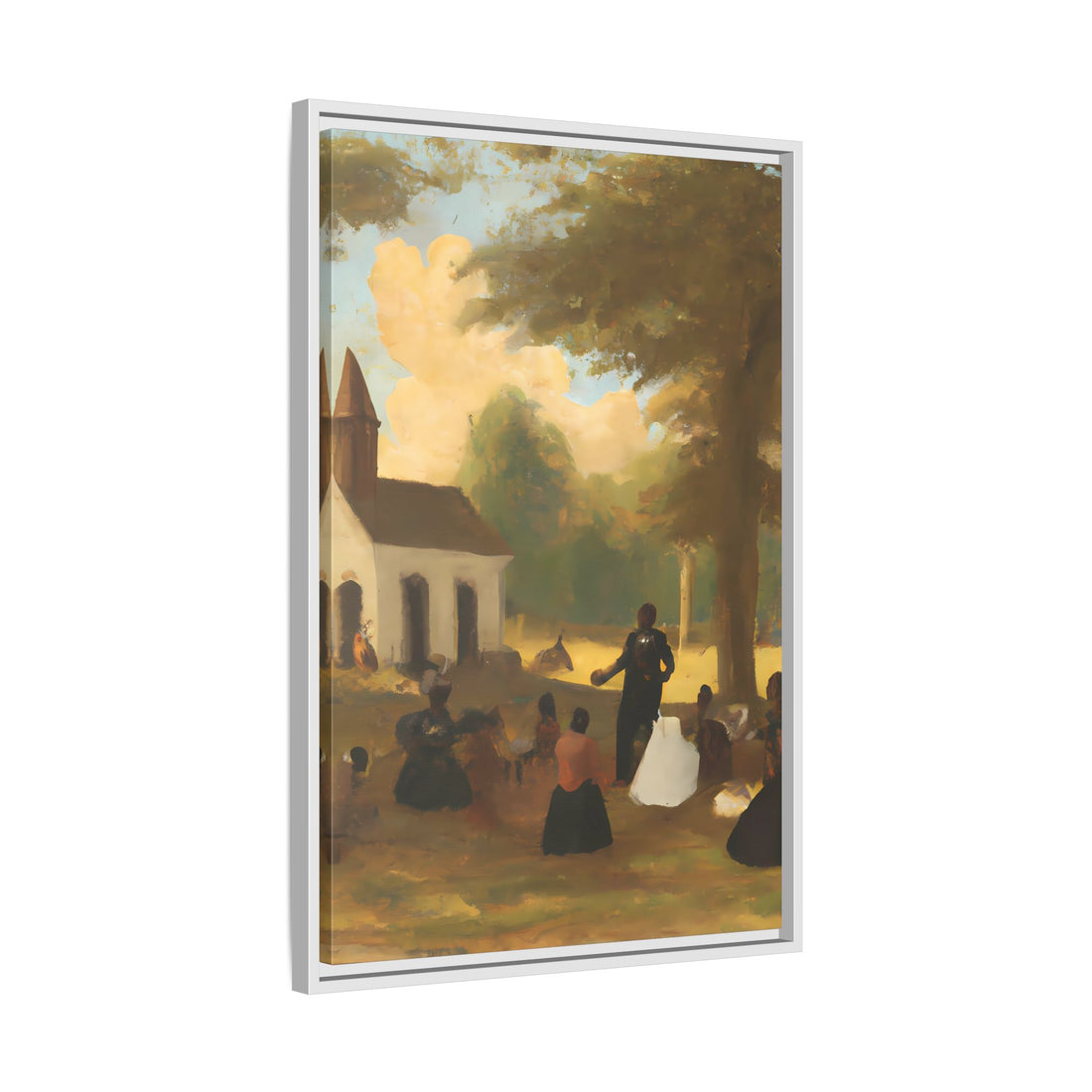 The Gathering, Vintage Series | Framed Canvas Wall Art