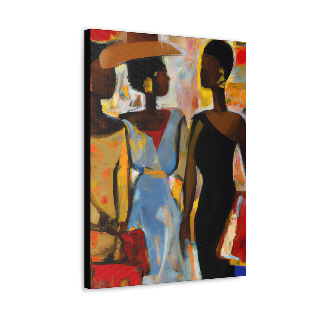 Lady in Black, Shopping Lifestyle Series | Canvas Wall Art