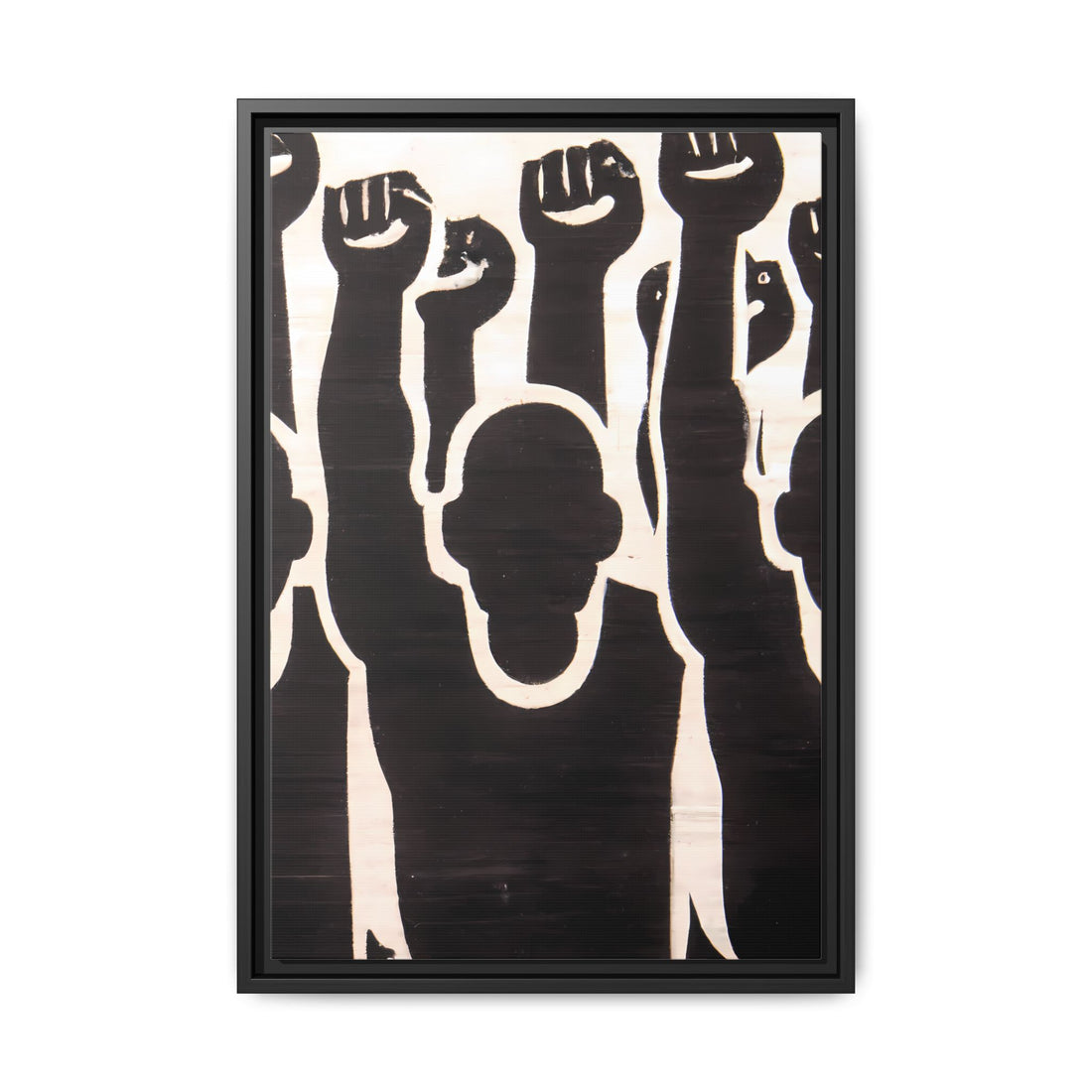 Hands Up 2, Abstract Series | Framed Canvas Wall Art