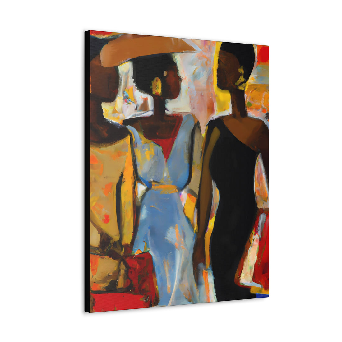 Lady in Black, Shopping Lifestyle Series | Canvas Wall Art