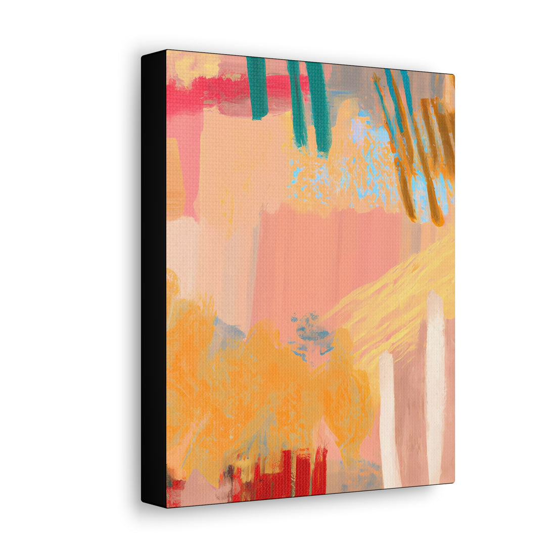 Peach Count, Abstract Series CANVAS Wall Art