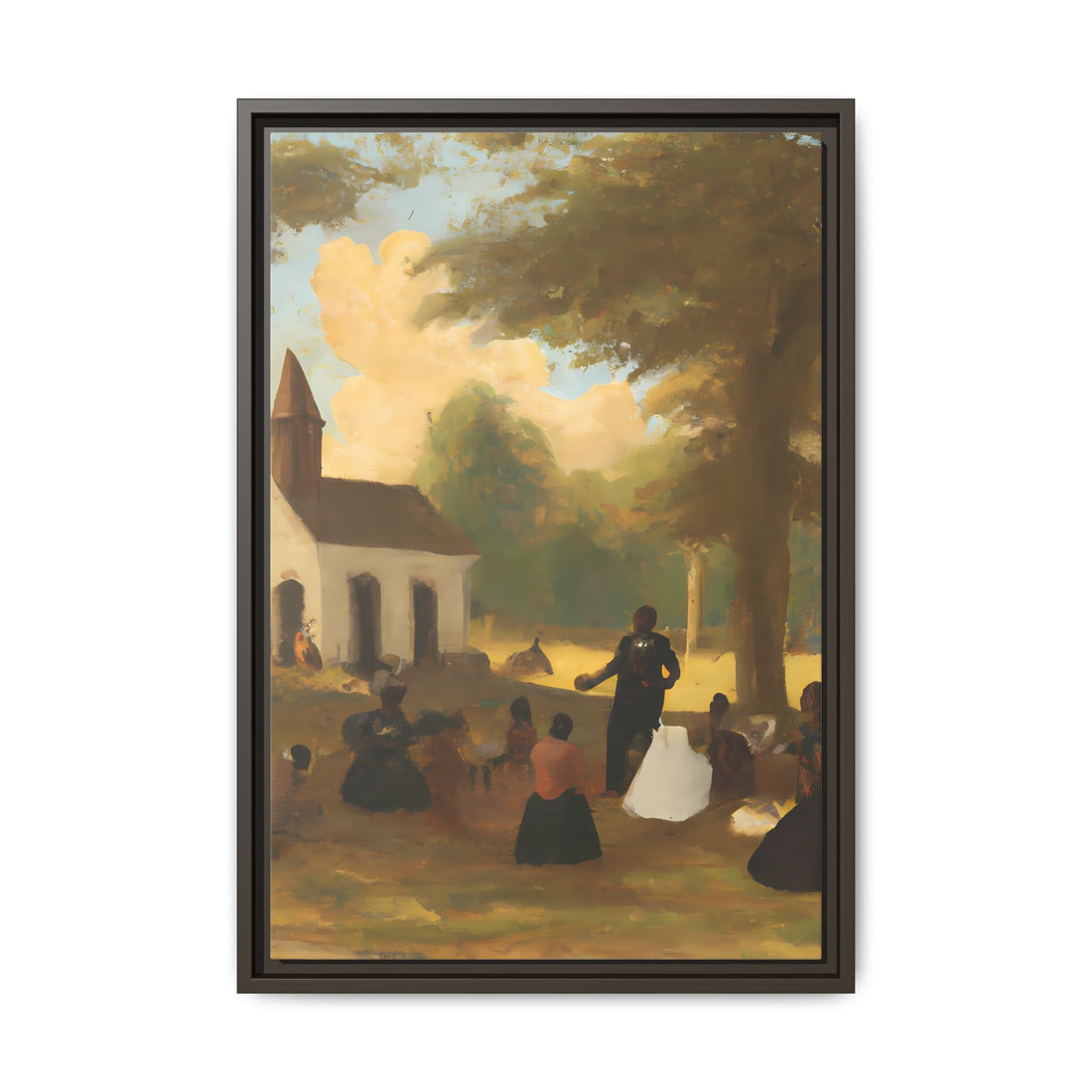 The Gathering, Vintage Series | Framed Canvas Wall Art