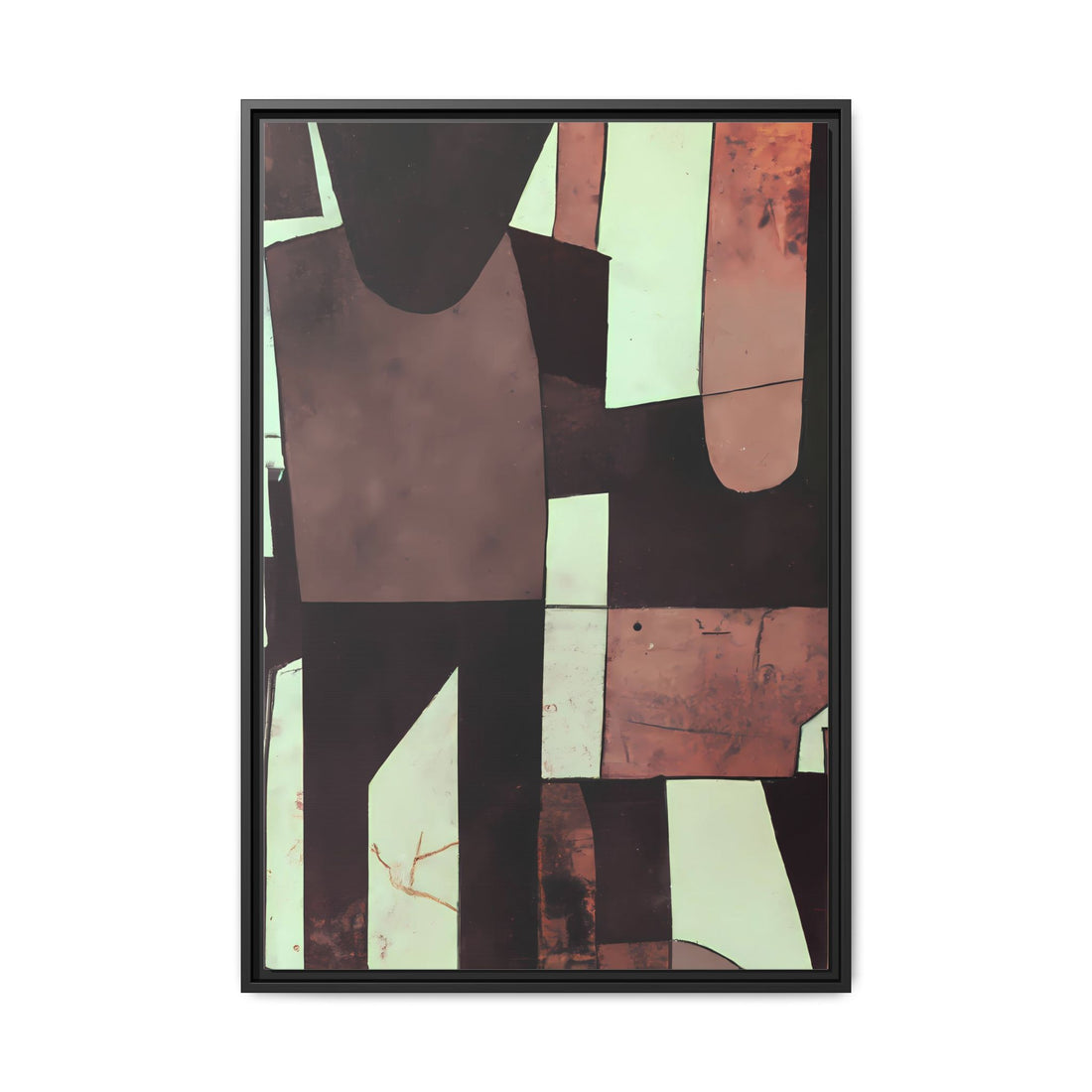 Partnership, Fluid Series | Framed Canvas Wall Art