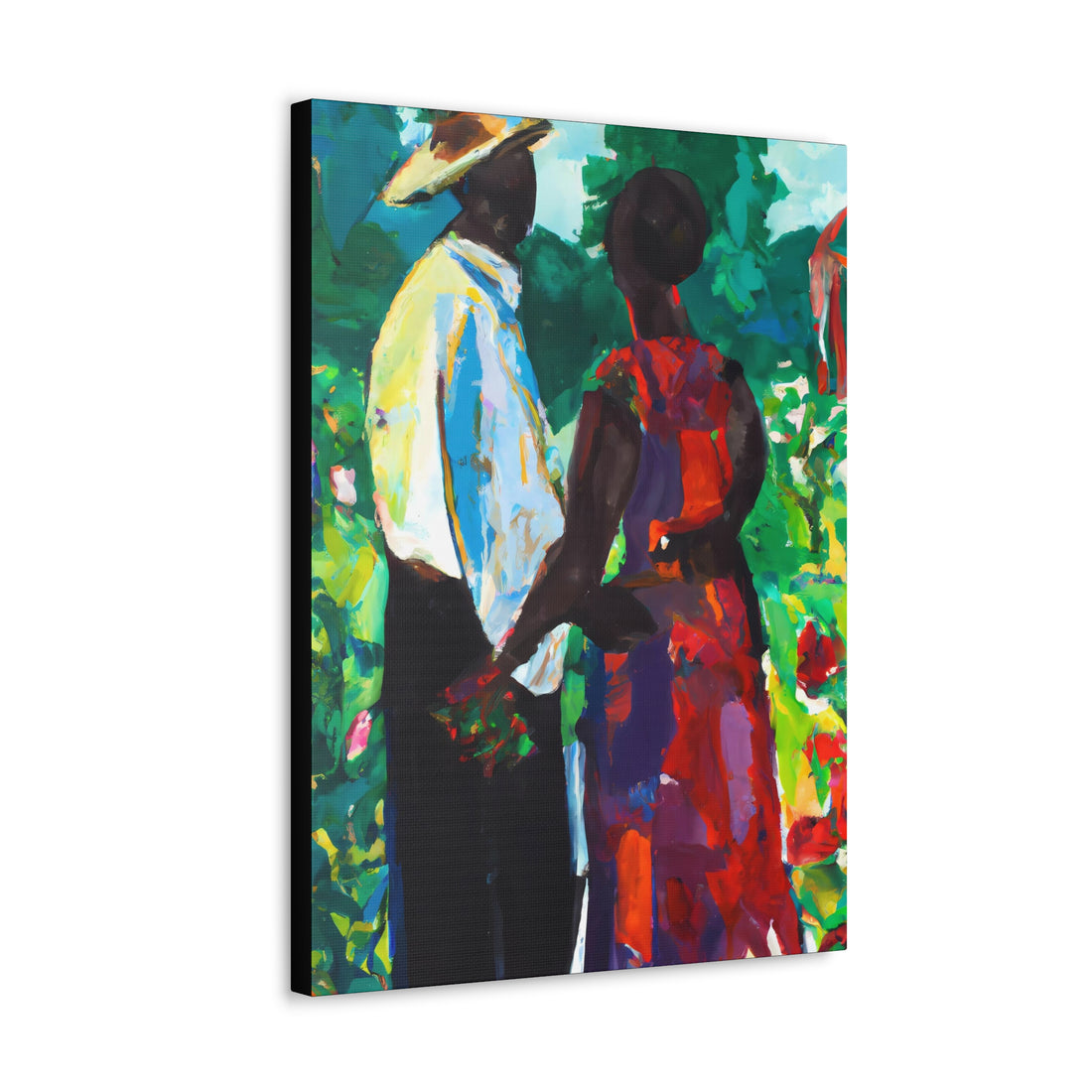 Red Flowers, Black Love Series | CANVAS Gallery Wrap