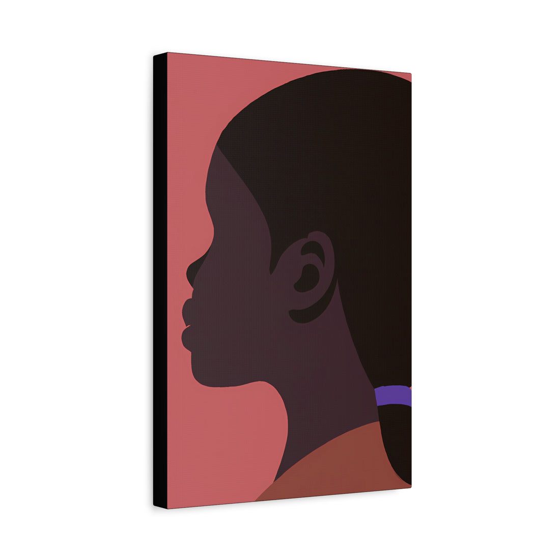 The Pony Tail, Black Hair Art Series | Canvas Wall art