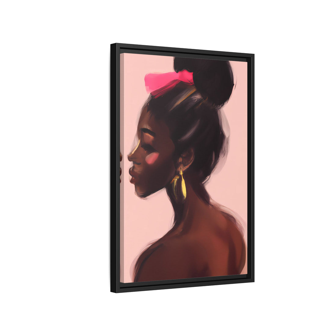 Dance Diva, Black Beauty | Framed Canvas Wall Art