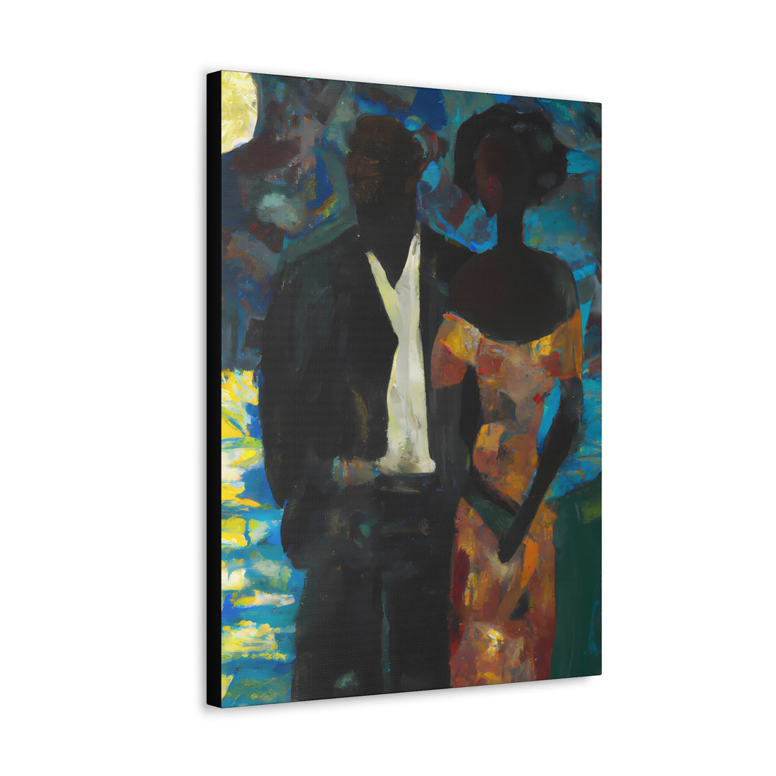 MoonLight, Black Love Series | CANVAS Gallery Wrap