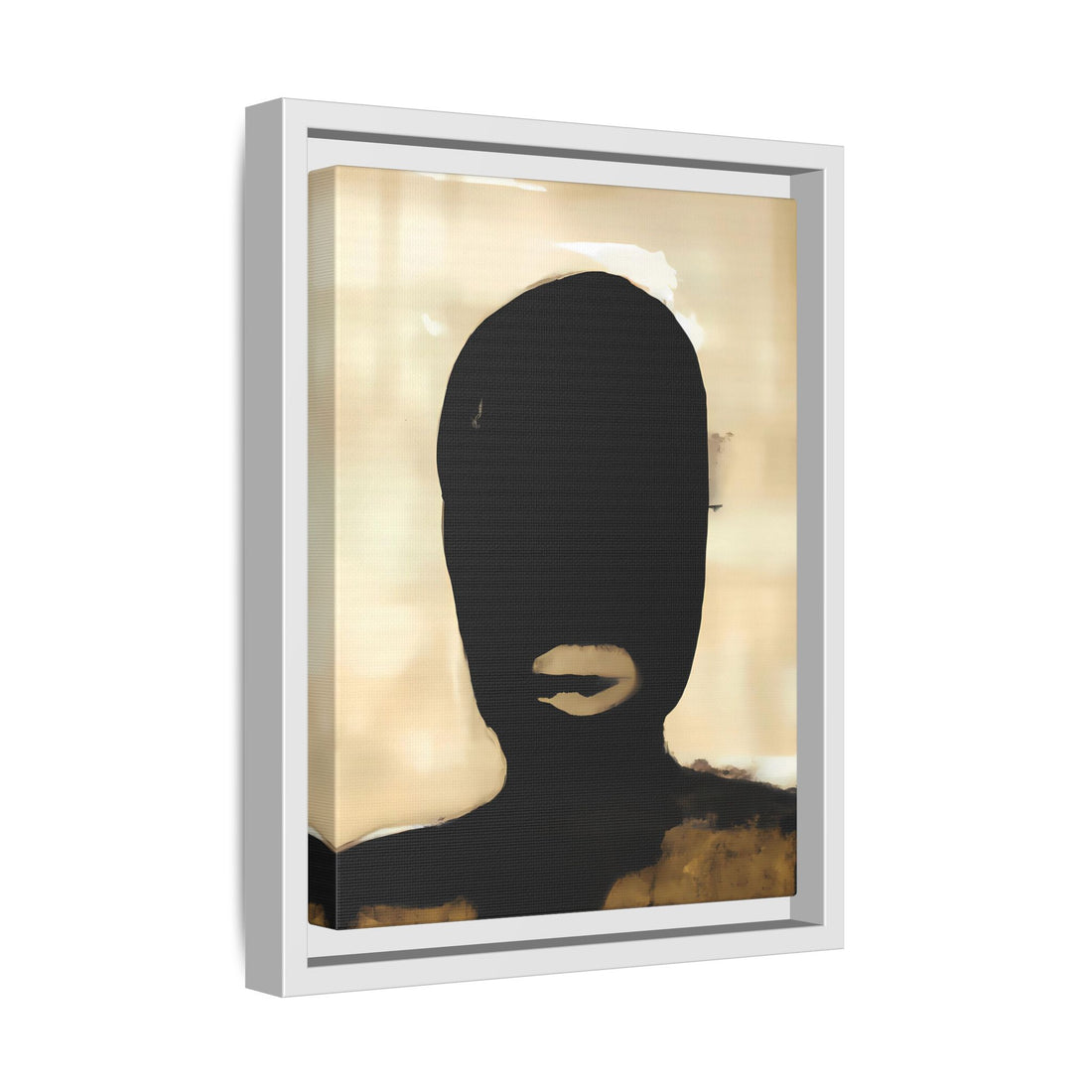 Study in Black 2, Fluid Series | Framed Canvas Wall Art