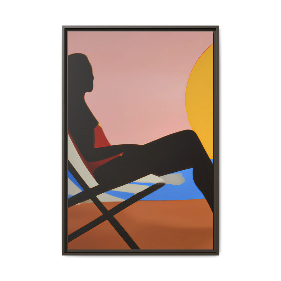 Unbothered, Fluid Series | Framed Canvas Wall Art