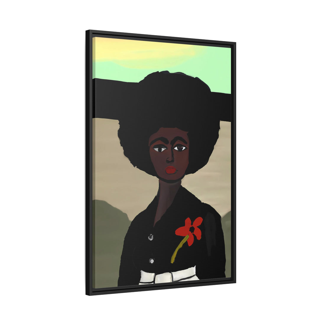 Jo, Folk Series | Framed Canvas Wall Art