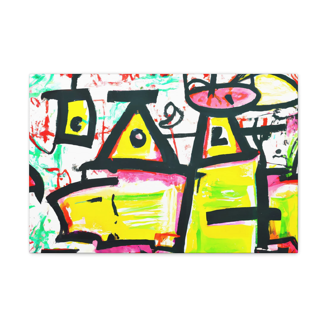 Yellow Eye, Graffiti Series | Horizontal Wall Art