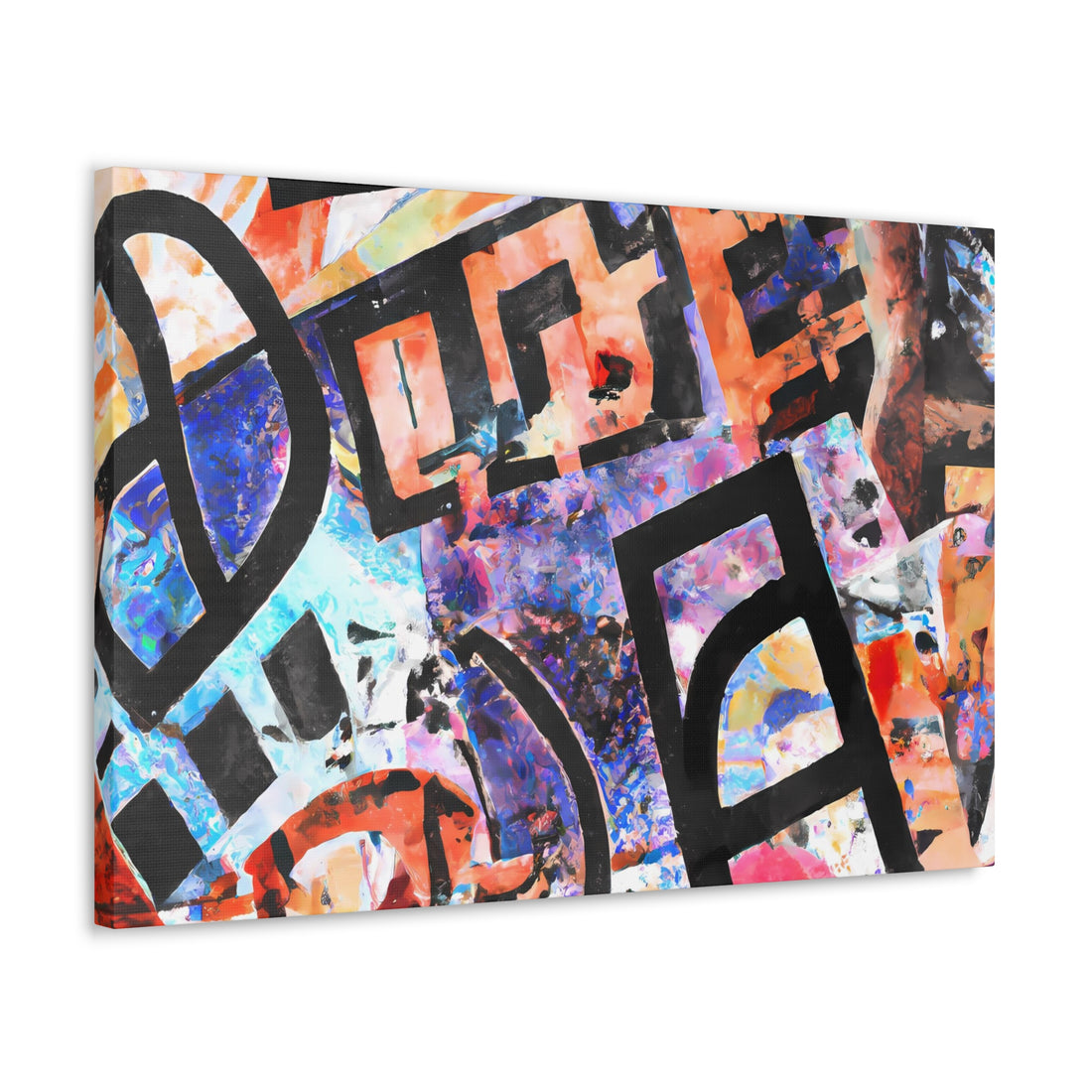 The D, Graffiti Series | Horizontal Wall Art