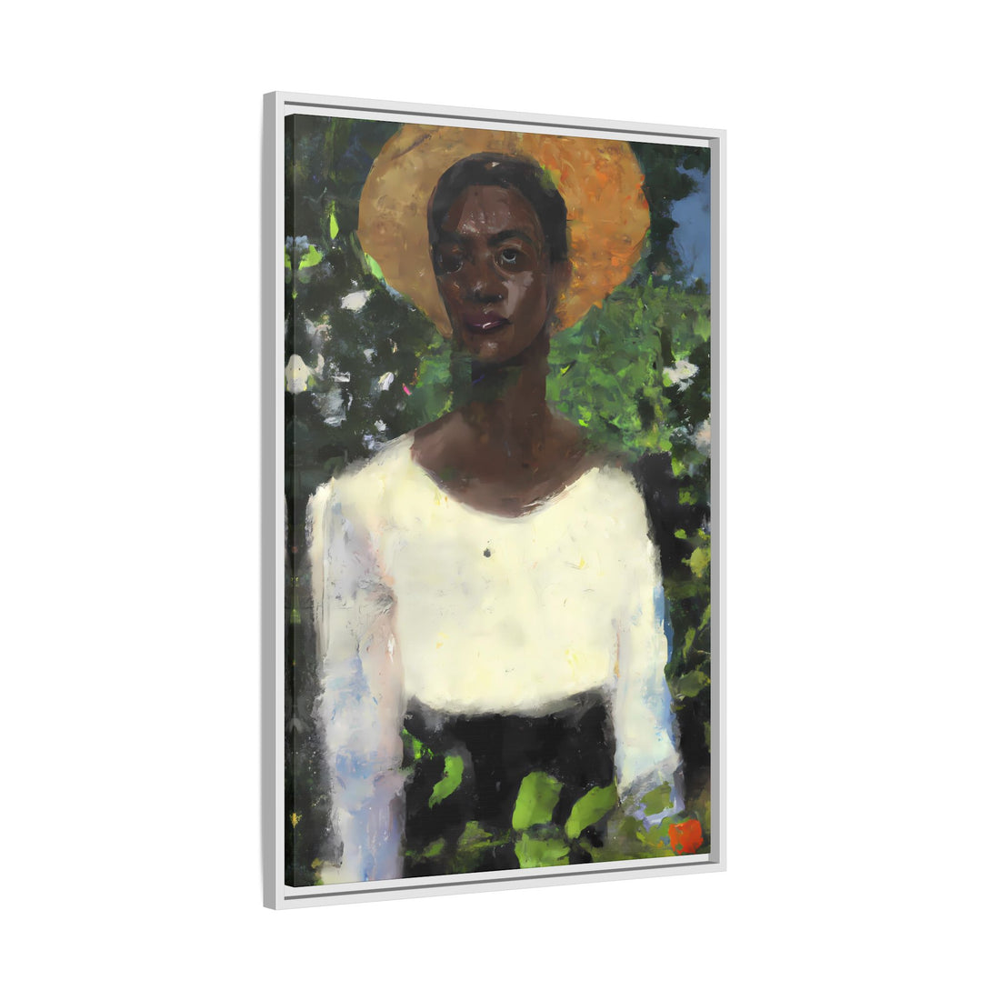 Lady 2, Cottage Series | Framed Canvas Art