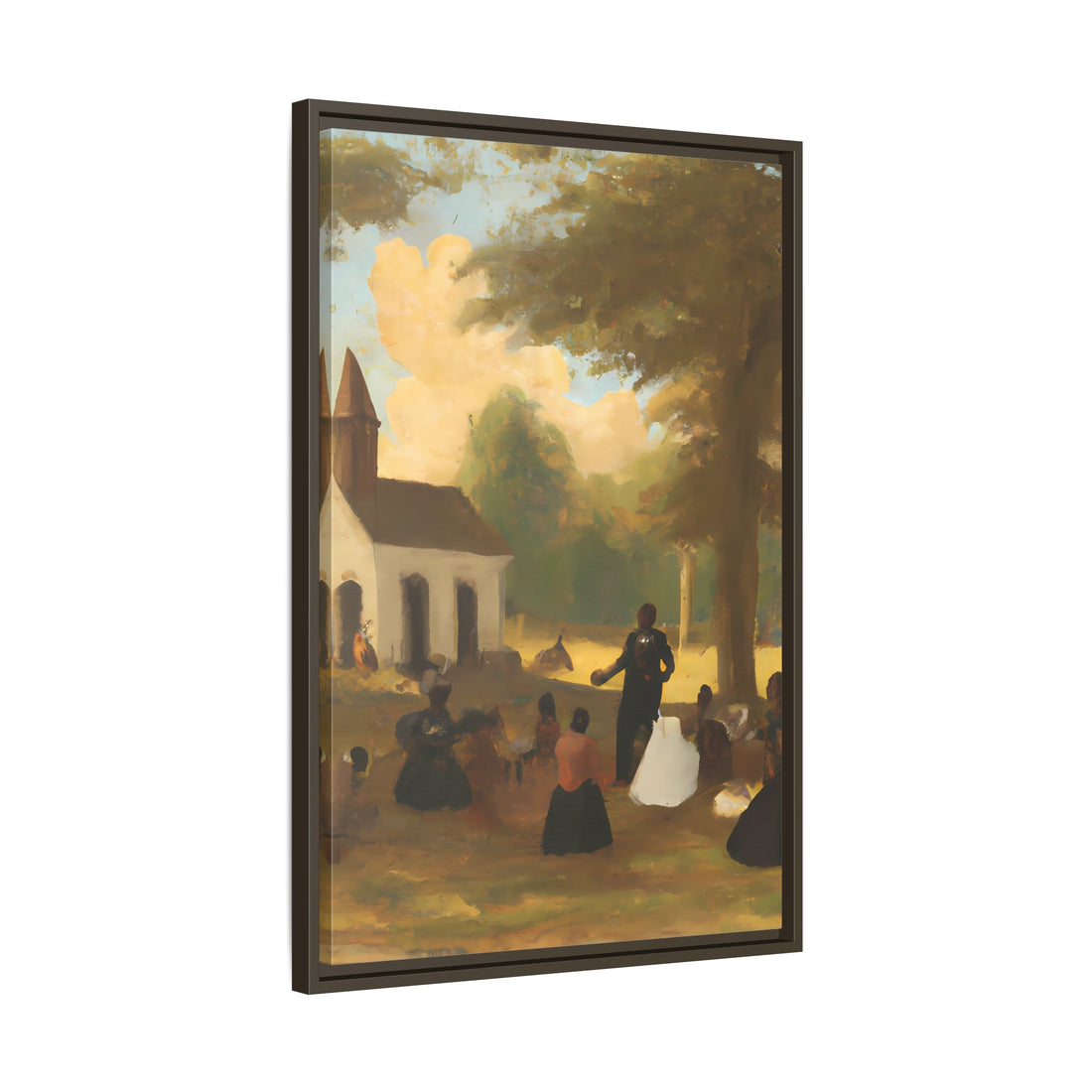 The Gathering, Vintage Series | Framed Canvas Wall Art