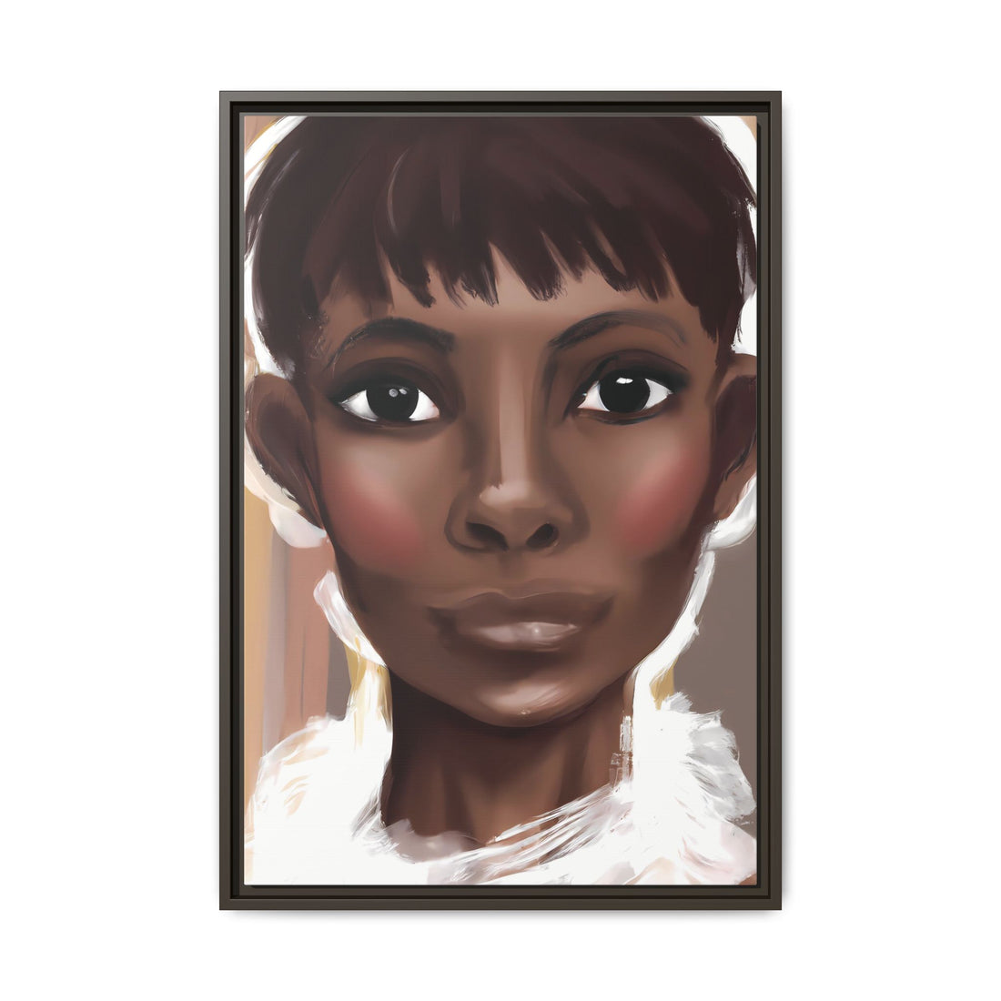 Pixie Diva, Black Beauty Series | Framed Canvas Wall Art