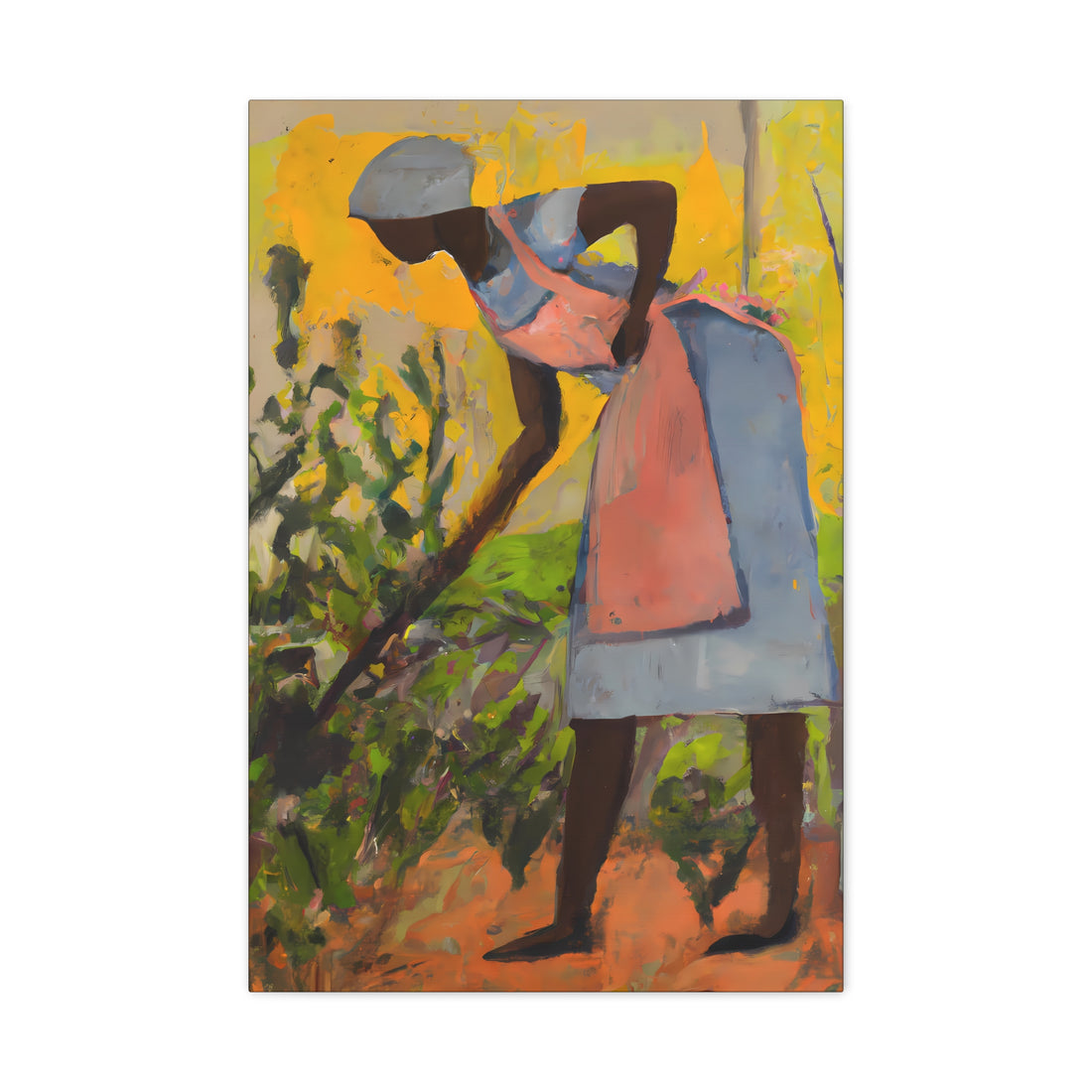 Hoeing, Land Series | Canvas Wall Art
