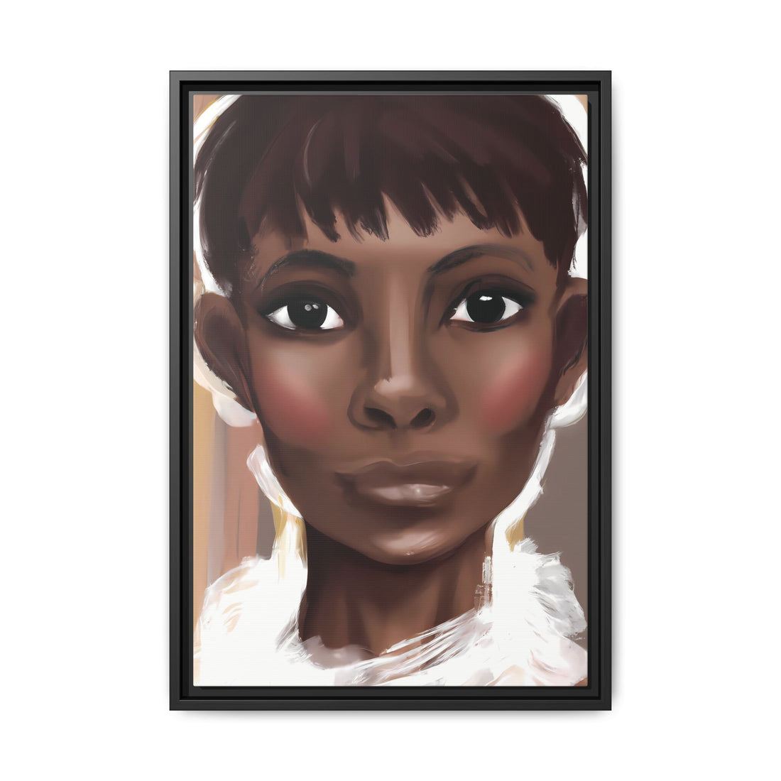 Pixie Diva, Black Beauty Series | Framed Canvas Wall Art
