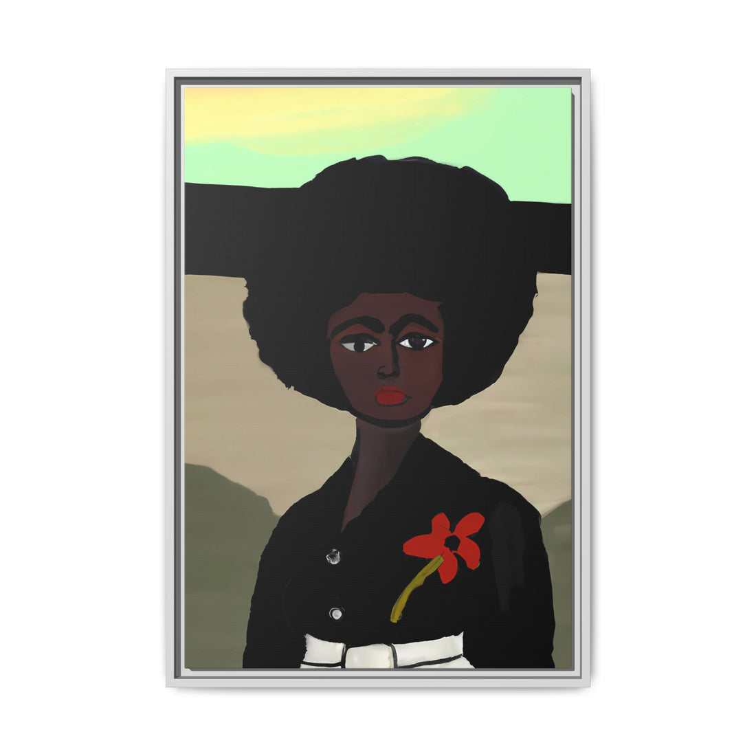 Jo, Folk Series | Framed Canvas Wall Art