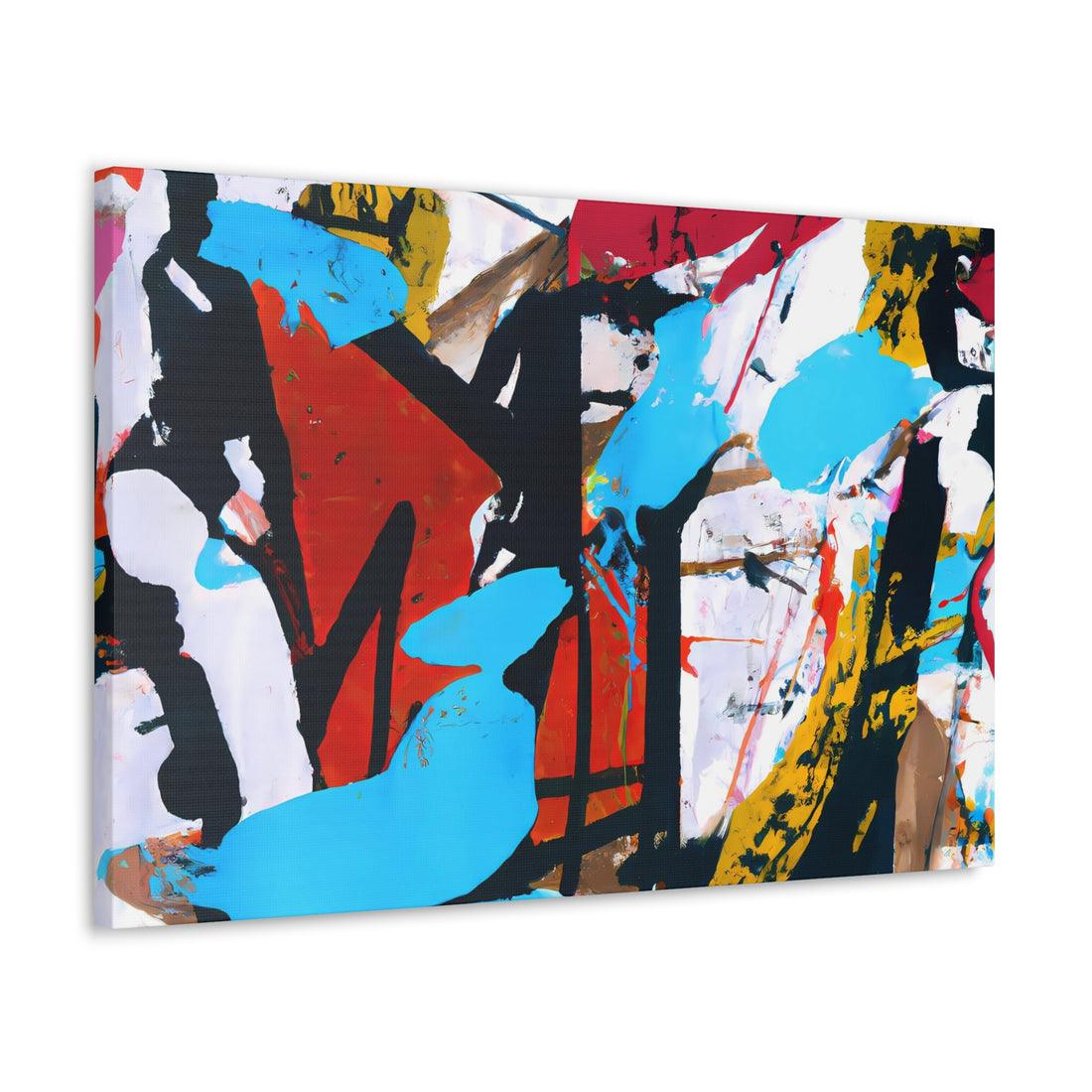 Turq Splash, Graffiti Series | Horizontal Wall Art