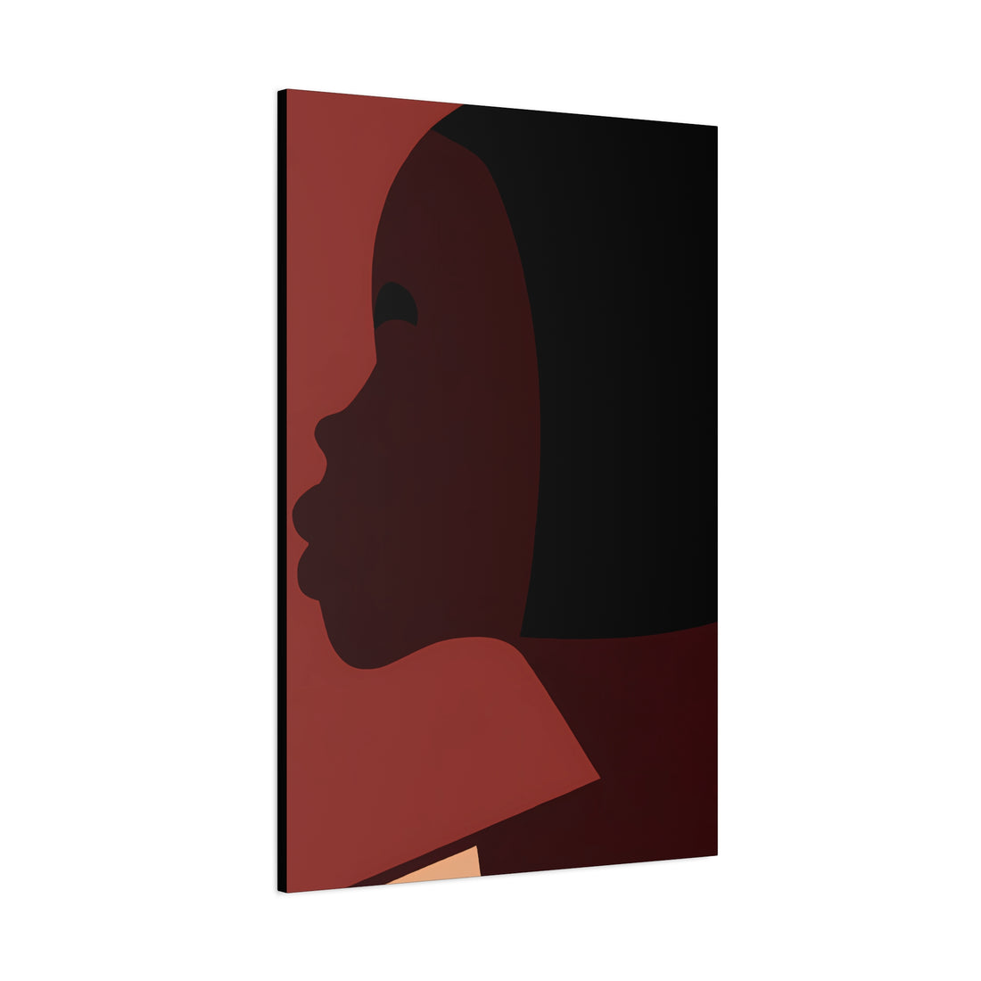 The Bob, Black Hair Art Series | Canvas Wall Art
