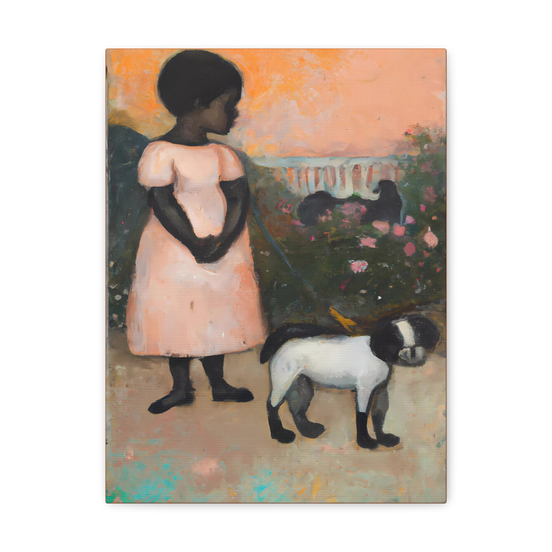 Love dogs, Canvas Wall Art Daughter Series