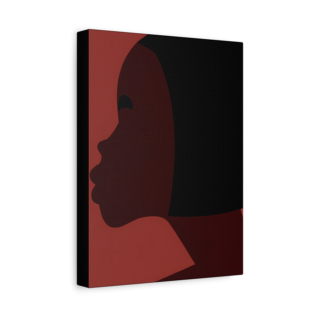 The Bob, Black Hair Art Series | Canvas Wall Art