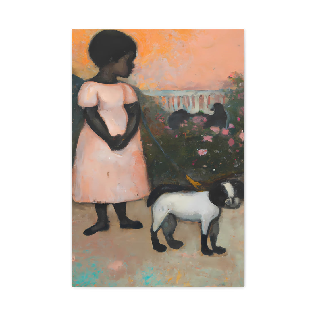 Love dogs, Canvas Wall Art Daughter Series