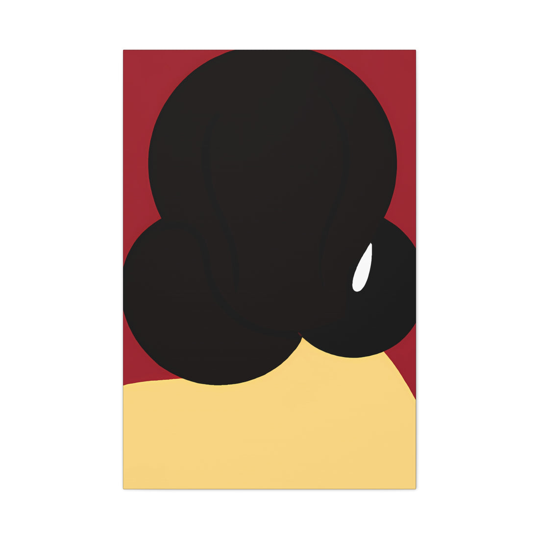 The Bun, Black Hair Art Series | Canvas Wall Art