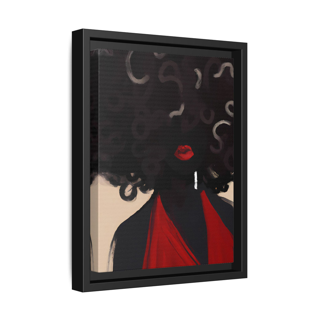 Afro Diva, Black Beauty Series | Framed Canvas Wall Art