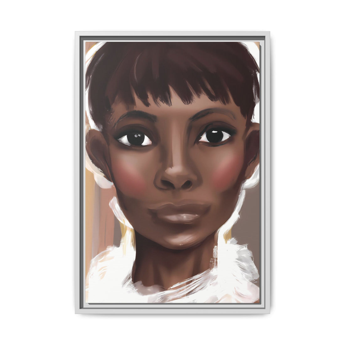 Pixie Diva, Black Beauty Series | Framed Canvas Wall Art