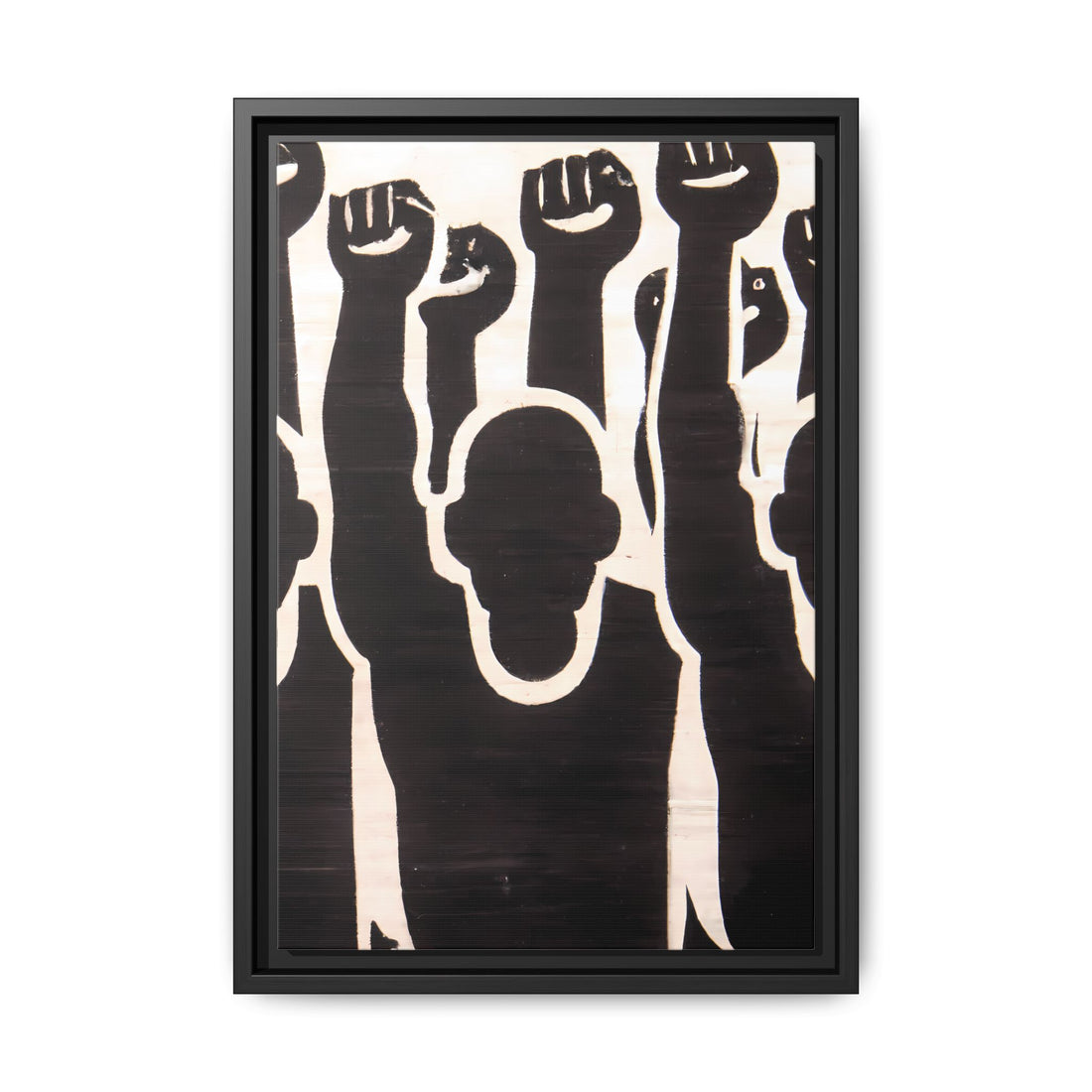 Hands Up 2, Abstract Series | Framed Canvas Wall Art