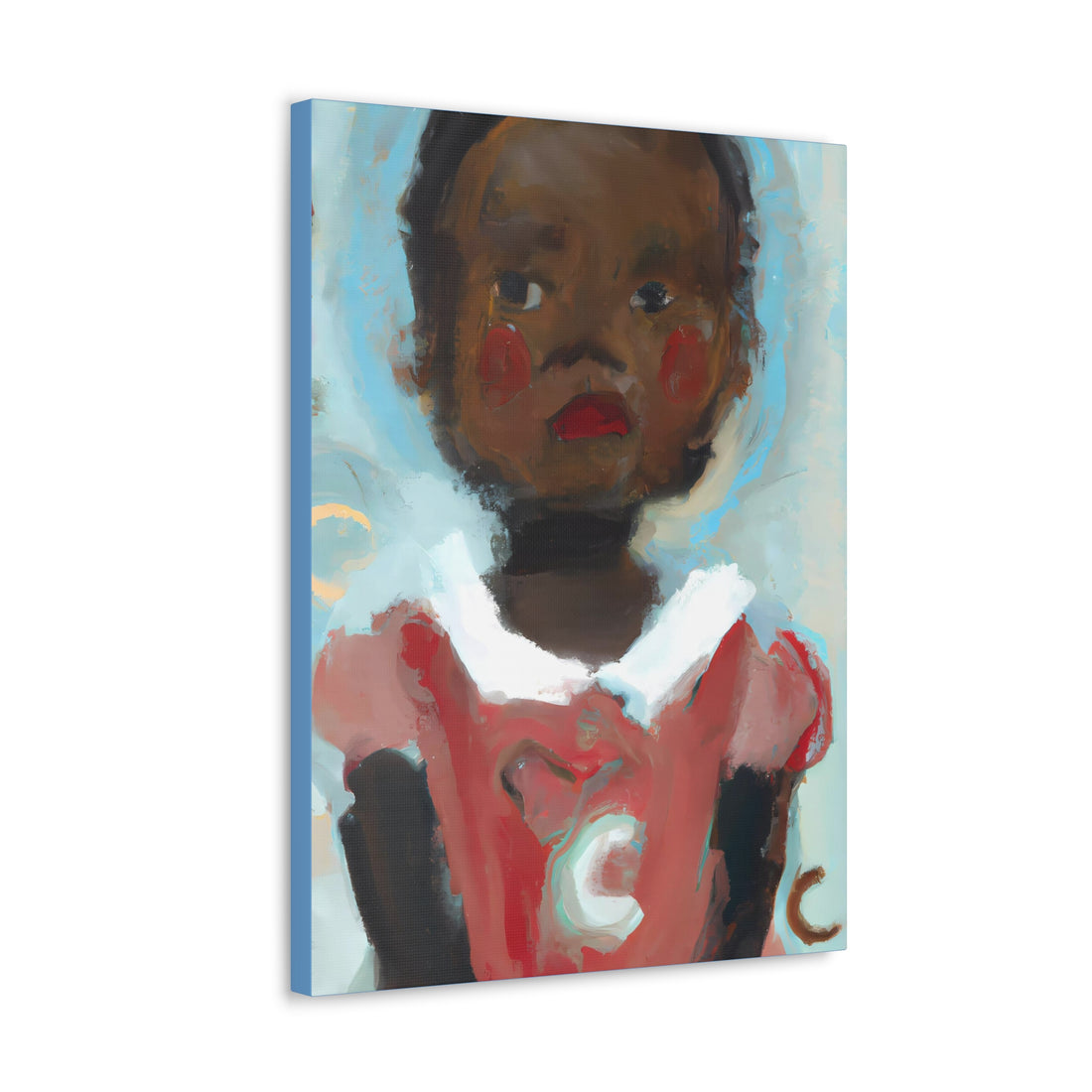 Girl with ABC, Canvas Wall Art Daughters Series