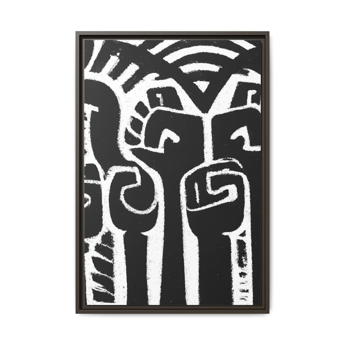 Hands Up 4, Abstract Series | Framed Canvas Wall Art