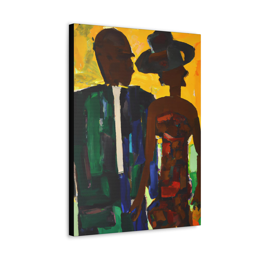 His Hat, Black Love Series | CANVAS Gallery Wrap