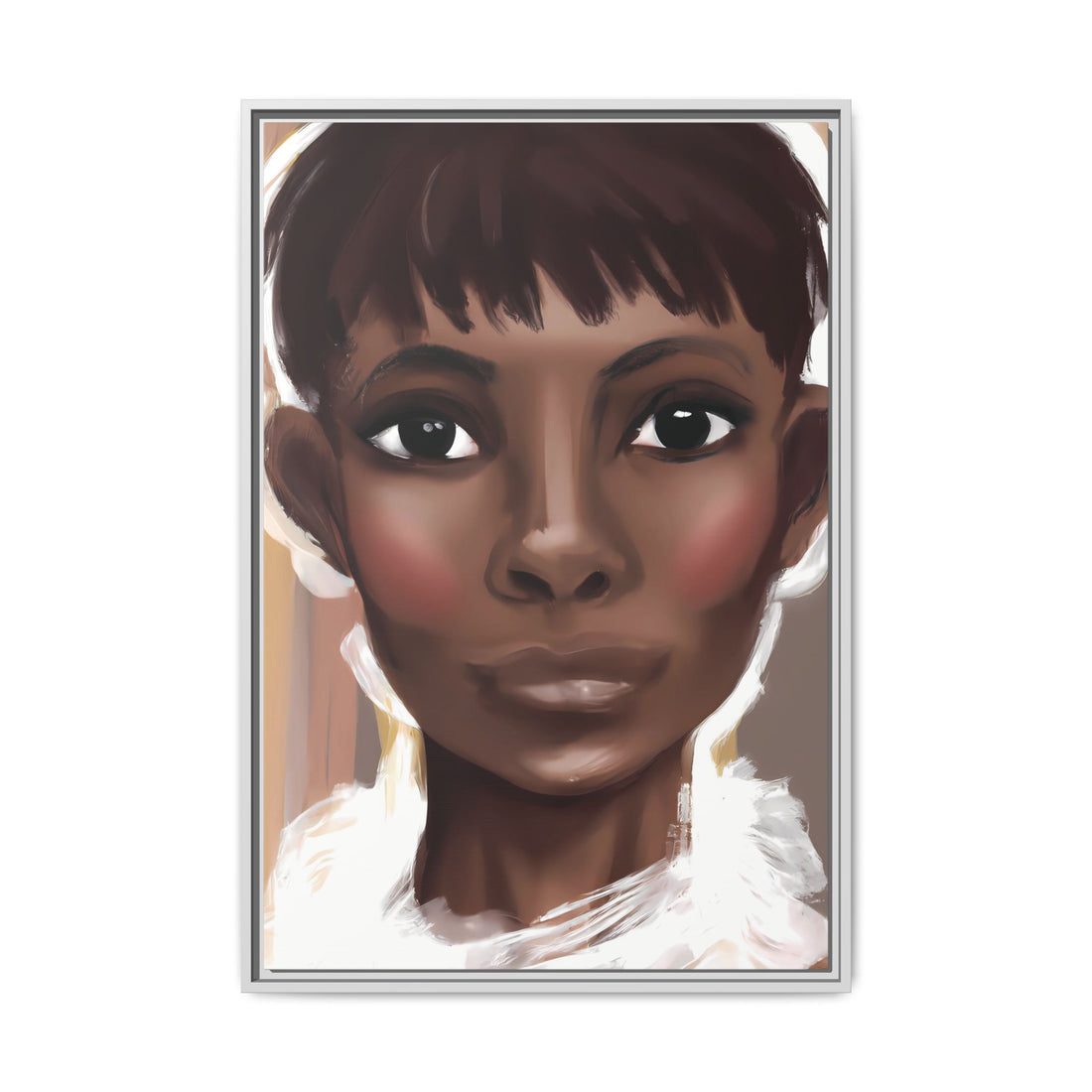 Pixie Diva, Black Beauty Series | Framed Canvas Wall Art