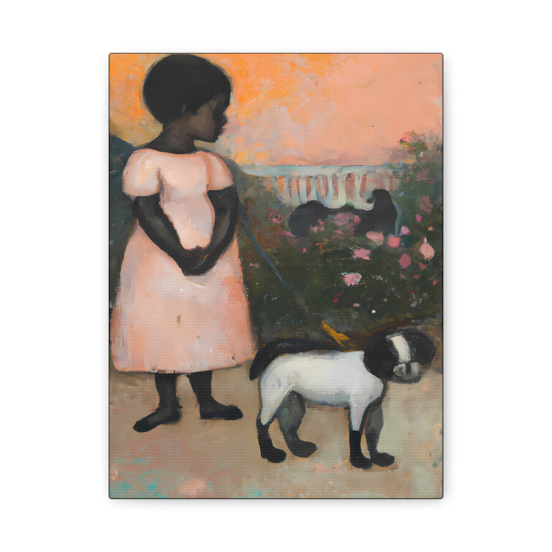Love dogs, Canvas Wall Art Daughter Series