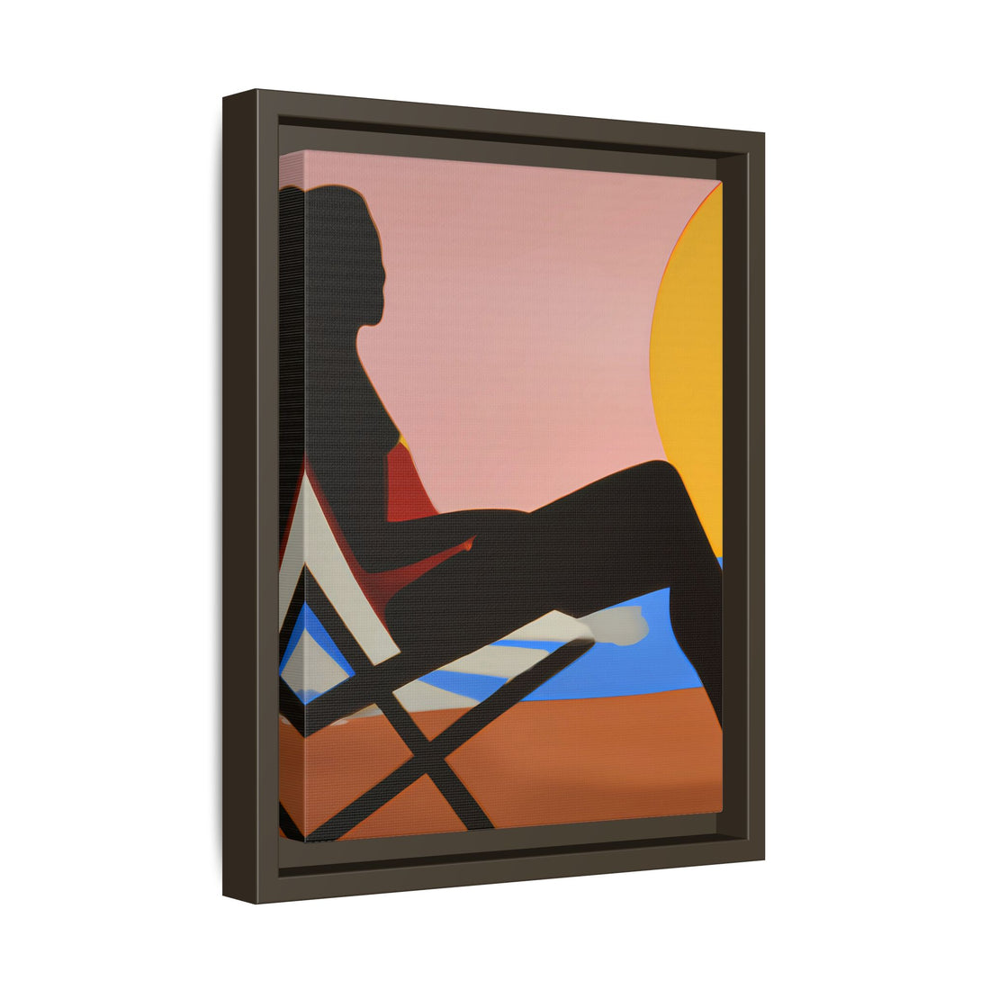 Unbothered, Fluid Series | Framed Canvas Wall Art