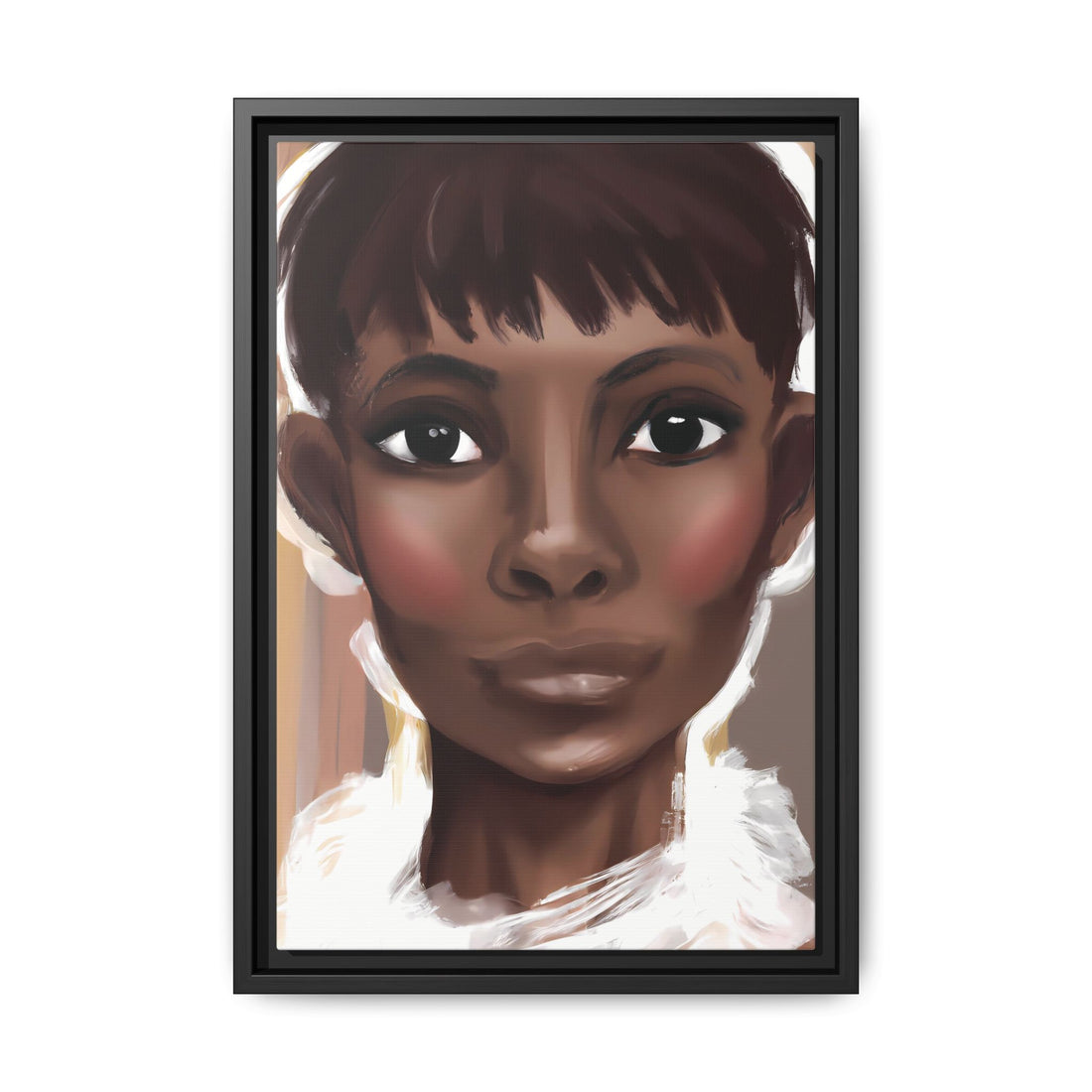 Pixie Diva, Black Beauty Series | Framed Canvas Wall Art