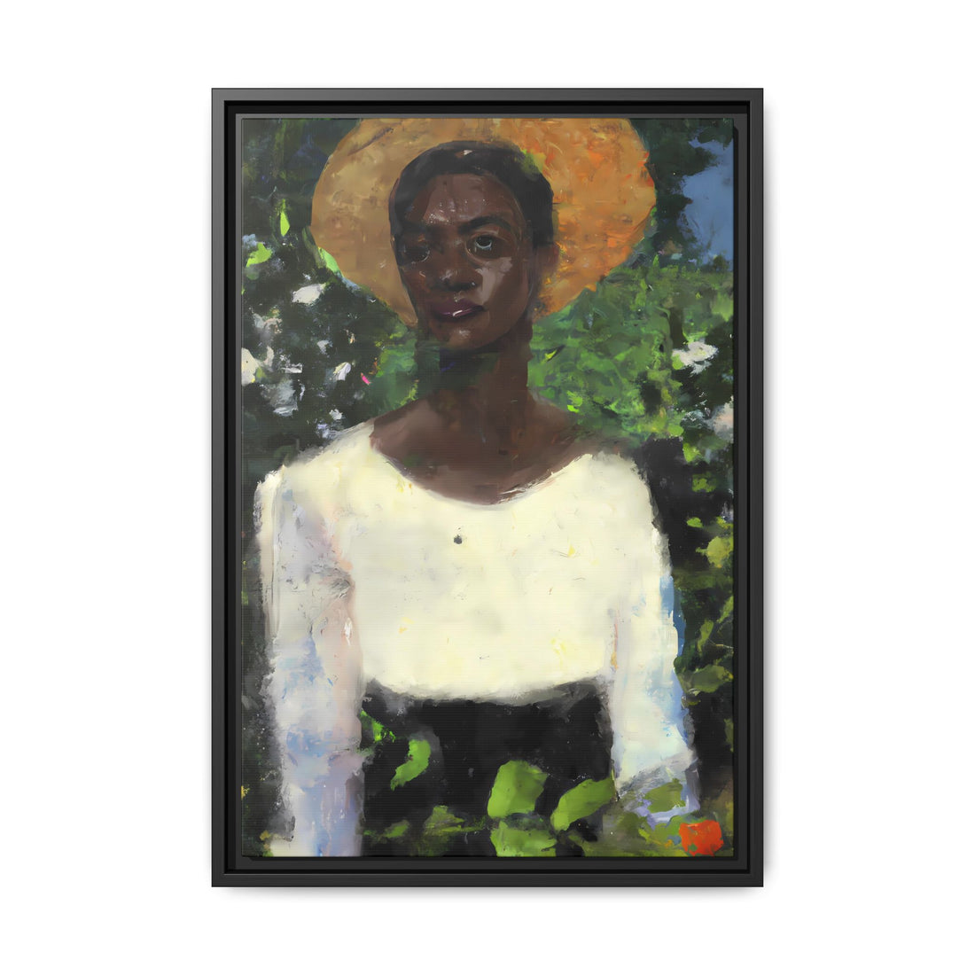 Lady 2, Cottage Series | Framed Canvas Art